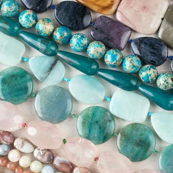 Semi Precious Gemstones Beads Crystals Stones Rocks Jewelry Findings - Picture 7 of 9